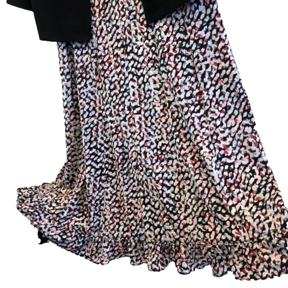 Perceptions Petite Women's 2 Piece Black Combo Sleeveless Dress & Cardigan PM - Picture 4 of 6